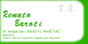 renato baroti business card